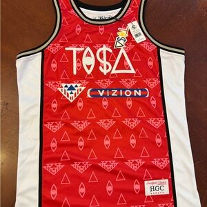 Headgear classic Men’s size LARGE TO$A Red and White Men's Jersey